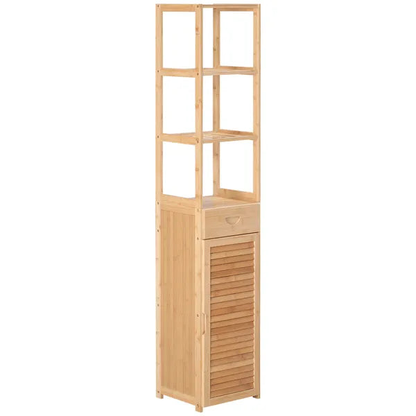 Bathroom Storage Cabinet with Drawer and Slatted Shelves - product image 12