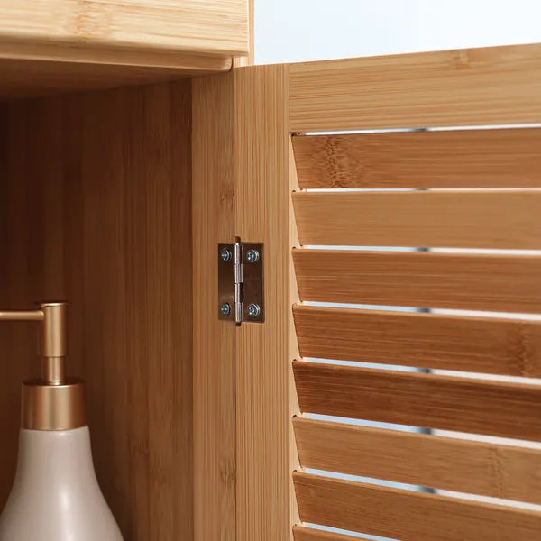 Bathroom Storage Cabinet with Drawer and Slatted Shelves - product image 9