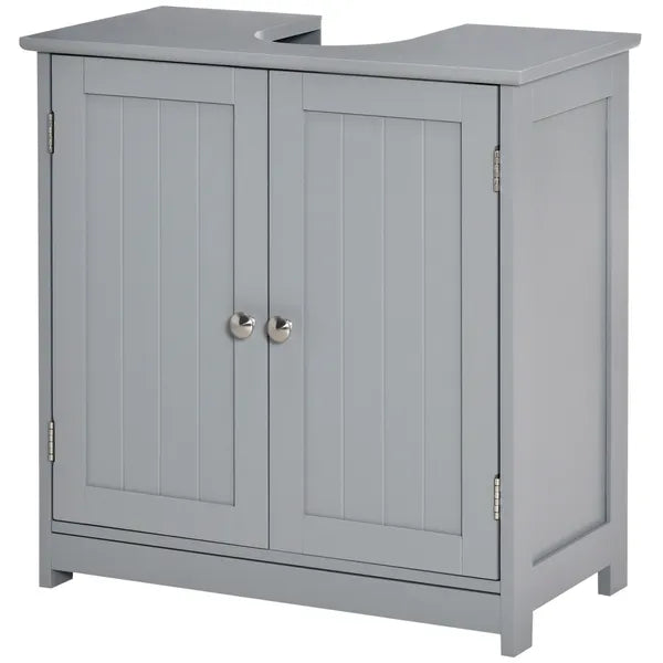 Bathroom Vanities, Bathroom Sink Cabinets with U-Shape Cut-Out and Adjustable Internal Shelf, Gray - product image 1