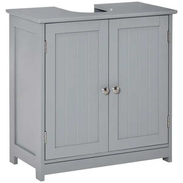 Bathroom Vanities, Bathroom Sink Cabinets with U-Shape Cut-Out and Adjustable Internal Shelf, Gray - product image 13