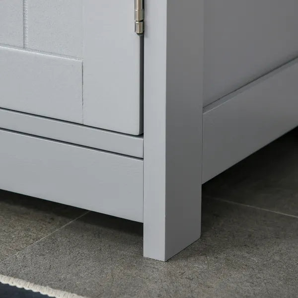 Bathroom Vanities, Bathroom Sink Cabinets with U-Shape Cut-Out and Adjustable Internal Shelf, Gray - product image 11