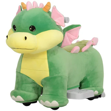 Battery Powered Ride on Toy, 6V Ride on Horse with Music Forward, PU Wheels, for 18-36 Months, Green - product image 1