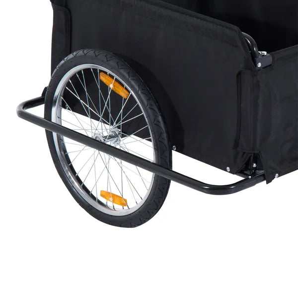 Bicycle Cargo Trailer, Two-Wheel Bike Luggage Wagon with Removable Cover, Versatile Use, Red - product image 11