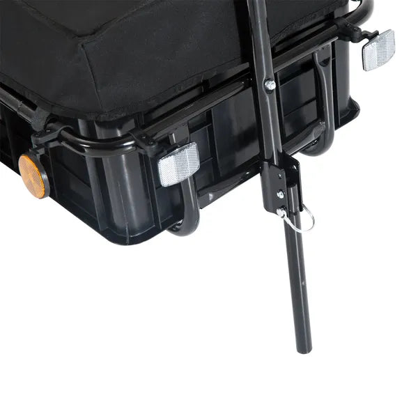 Aosom Bicycle Cargo Trailer with Removable Box and Waterproof Cover, Bike Wagon Trailer with Two 16in Wheels - product image 8