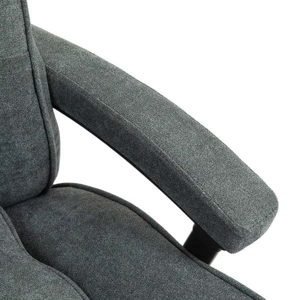 HOMCOM Big and Tall Desk Chair, Executive Office Chair, 450lbs, Heavy Duty Computer Chair for Heavy People, Gray - product image 9