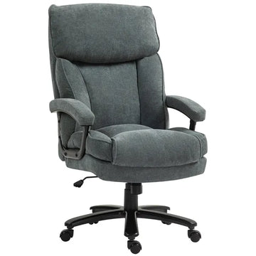 HOMCOM Big and Tall Desk Chair, Executive Office Chair, 450lbs, Heavy Duty Computer Chair for Heavy People, Gray - product image 1