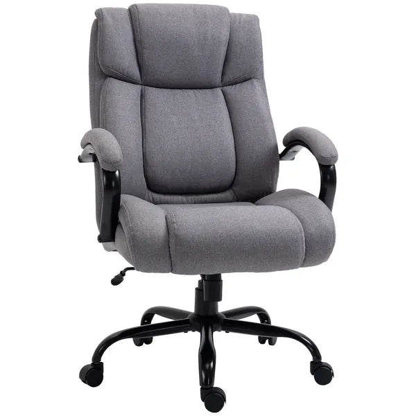 Vinsetto Big and Tall Executive Office Chair 484lbs with Wide Seat, Computer Desk Chair, Adjustable Height, Light Gray - product image 1