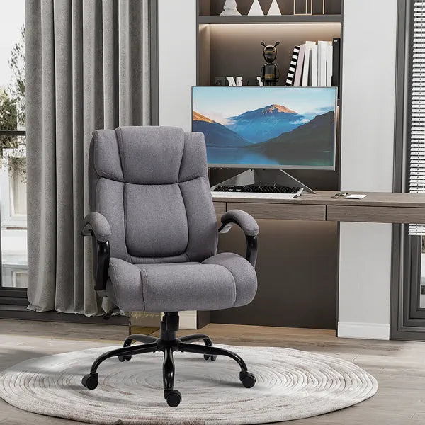 Vinsetto Big and Tall Executive Office Chair 484lbs with Wide Seat, Computer Desk Chair, Adjustable Height, Light Gray - product image 10