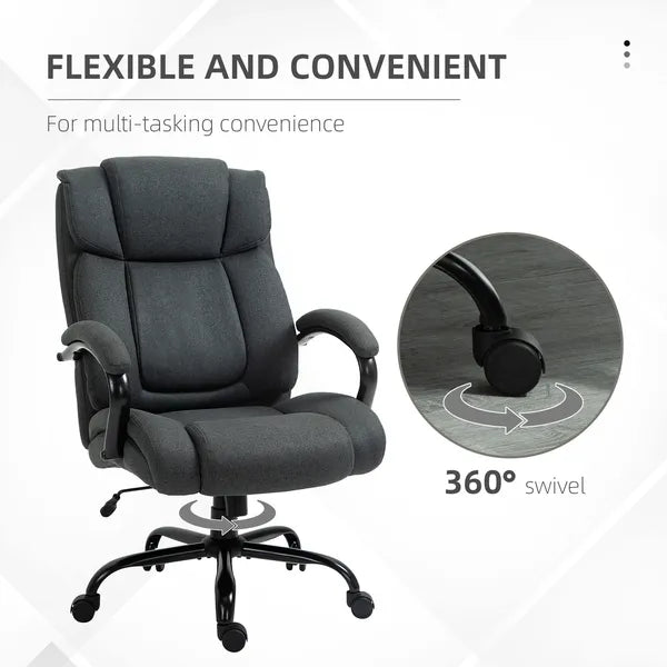 Big and Tall Office Chair with 485 lb Capacity, Adjustable Height, Charcoal Gray - product image 7