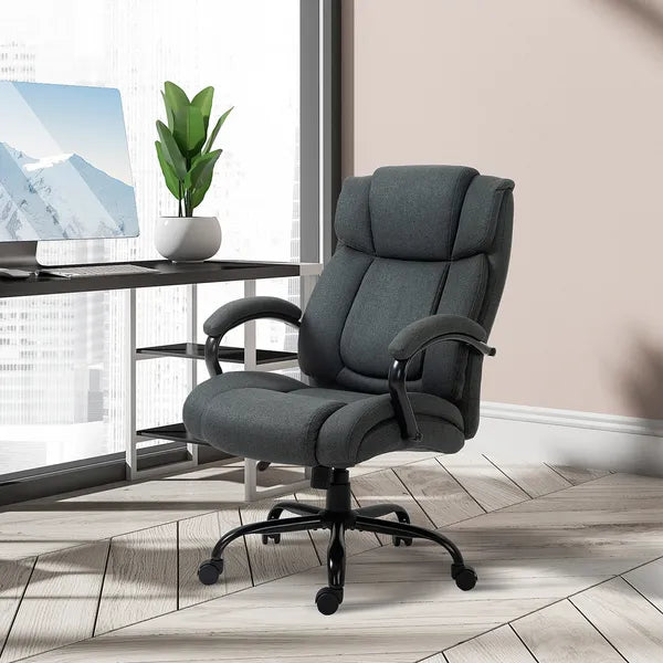 Big and Tall Office Chair with 485 lb Capacity, Adjustable Height, Charcoal Gray - product image 2