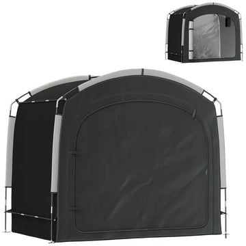 Outsunny Bike Storage Shed Tent, Portable and Waterproof with 210D Oxford Fabric and Carry Bag for 3-4 Bicycles, Black - product image 1