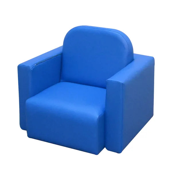 Blue 2-in-1 Kids Sofa and Table Chair Set Convertible Toddler Lounge Multifunctional Armrest Chair for Play - product image 11