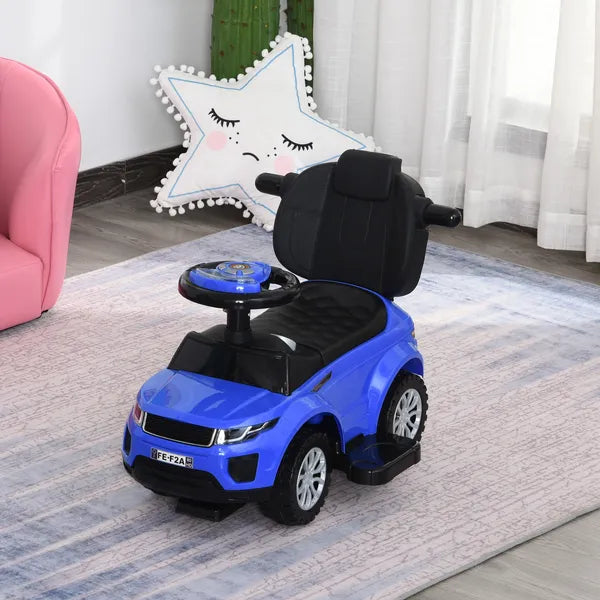 Blue 3 In 1 Ride on Push Cars for Toddlers with Horn Music Light Function - product image 10