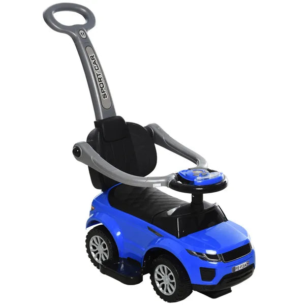 Blue 3 In 1 Ride on Push Cars for Toddlers with Horn Music Light Function - product image 11