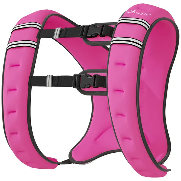Soozier Body Weighted Vest with Pocket, Soft Skin-Friendly Weighted Workout Vest, Adjustable Weighted Running Equipment, 17.6 lbs., Pink - product image 11