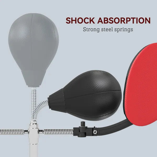 Boxing Bag with Stand, Adjustable Height Punching Speed Bag with 2 Target Arms, for Training, Exercise, Black - product image 6