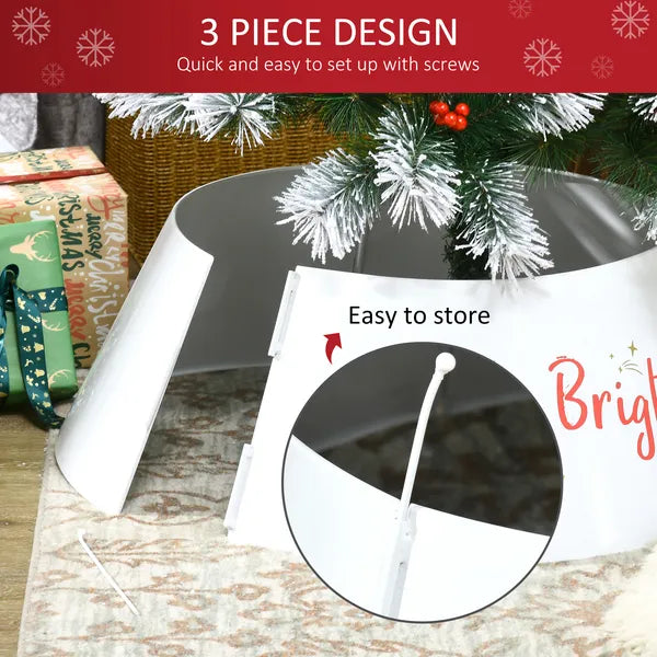 HOMCOM 26 Inch Steel Christmas Tree Collar Cream White - product image 6