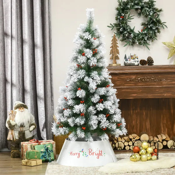 HOMCOM 26 Inch Steel Christmas Tree Collar Cream White - product image 7