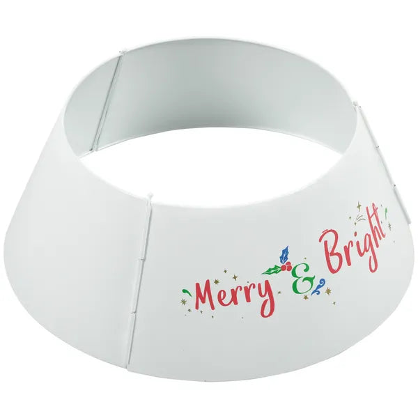 HOMCOM 26 Inch Steel Christmas Tree Collar Cream White - product image 11