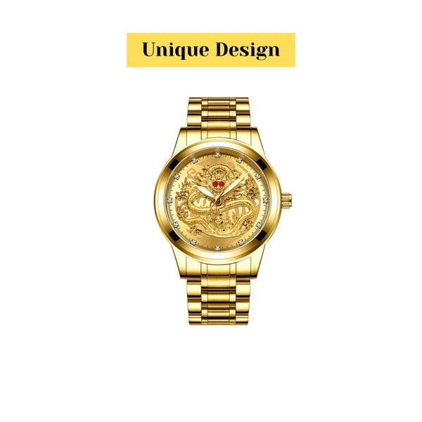 Gold Tone Mens Quartz Watch with Decorative Stone Accents and Stainless Steel Band - product view 10