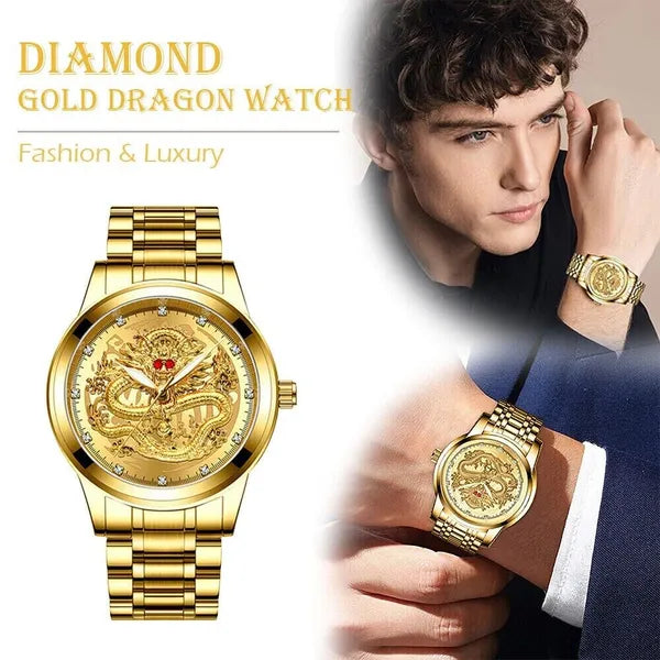 Gold Tone Mens Quartz Watch with Decorative Stone Accents and Stainless Steel Band - product view 2