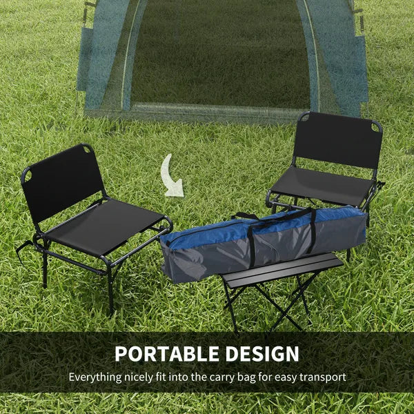 Outsunny Camping Tents 4 Person Pop Up Tent Quick Setup Automatic Hydraulic Family Travel Tent with Windows, Doors Carry Bag Included - product image 6
