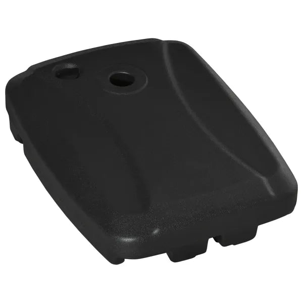 Cantilever Offset Umbrella Base Portable Square Parasol Weights with Wheels, Water and Sand Filled, Up to 165 lbs, Black - product image 1