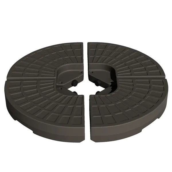 Outsunny Cantilever Patio Umbrella Base Fan Shaped Weights with Handles Durable Material Coffee - product image 11