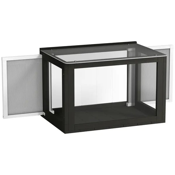 PawHut Outdoor Cat Catio Enclosure with Acrylic Panels Black and White - product image 11