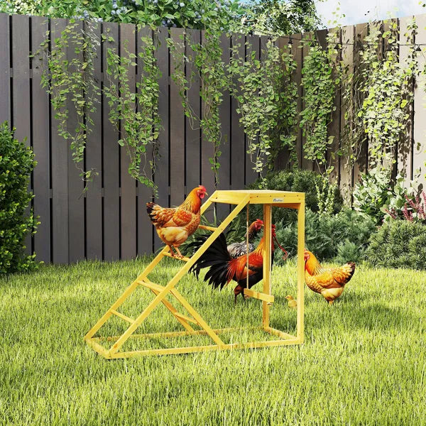 Chicken Activity Play Yellow with Chicken Perches Hen Ladder for Healthy Happy Animals Coop Toy - product image 2