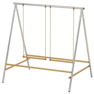 PawHut Chicken Perch for Coop, Chicken Roosting Bars with 2 Swings, Coop Accessories for Farm, Backyard, Silver - product image 1
