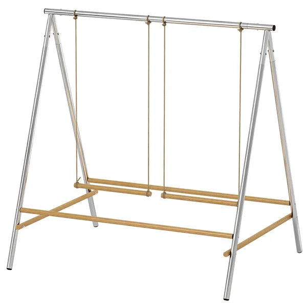 PawHut Chicken Perch for Coop, Chicken Roosting Bars with 2 Swings, Coop Accessories for Farm, Backyard, Silver - product image 1
