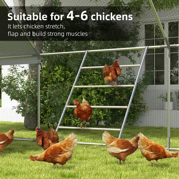 PawHut Chicken Roost Jungle Gym Roosting Bar 55 x 33.75 for Coop - product image 6