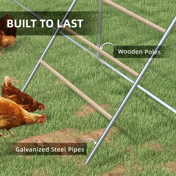 PawHut Chicken Roost Jungle Gym Roosting Bar 55 x 33.75 for Coop - product image 5