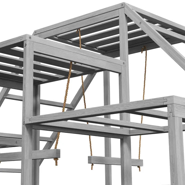 PawHut Chicken Roost Toys, Coop Accessories with Wood Stand, Ladder Platforms, for 10-15 Chickens - product image 9