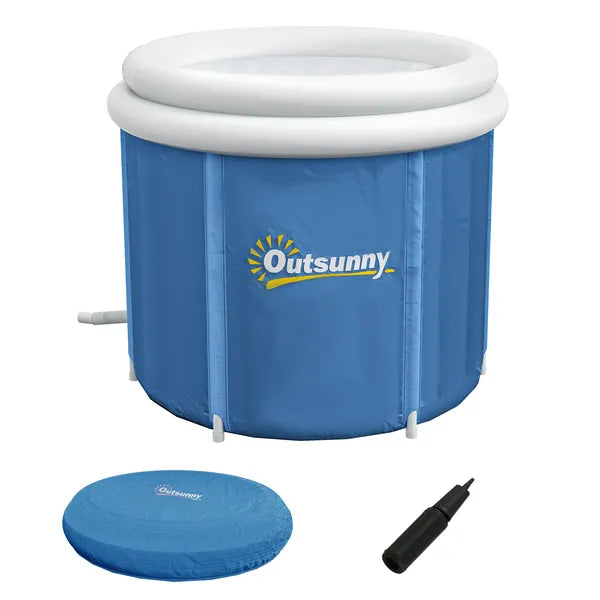 Outsunny Portable 79.25 Gallon Ice Bath Tub with Insulated Cover and Carry Bag Dark Blue - product image 11