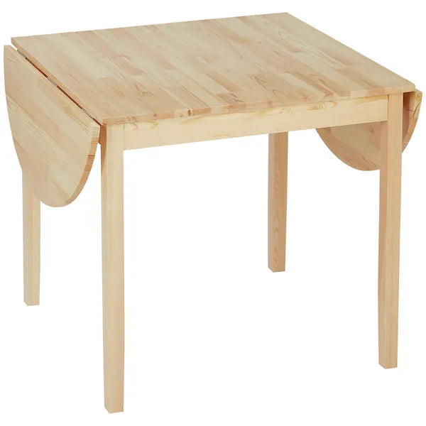 HOMCOM Compact Folding Dining Table 56" Small Space Wood Kitchen Table Drop Leaf Natural - product image 11