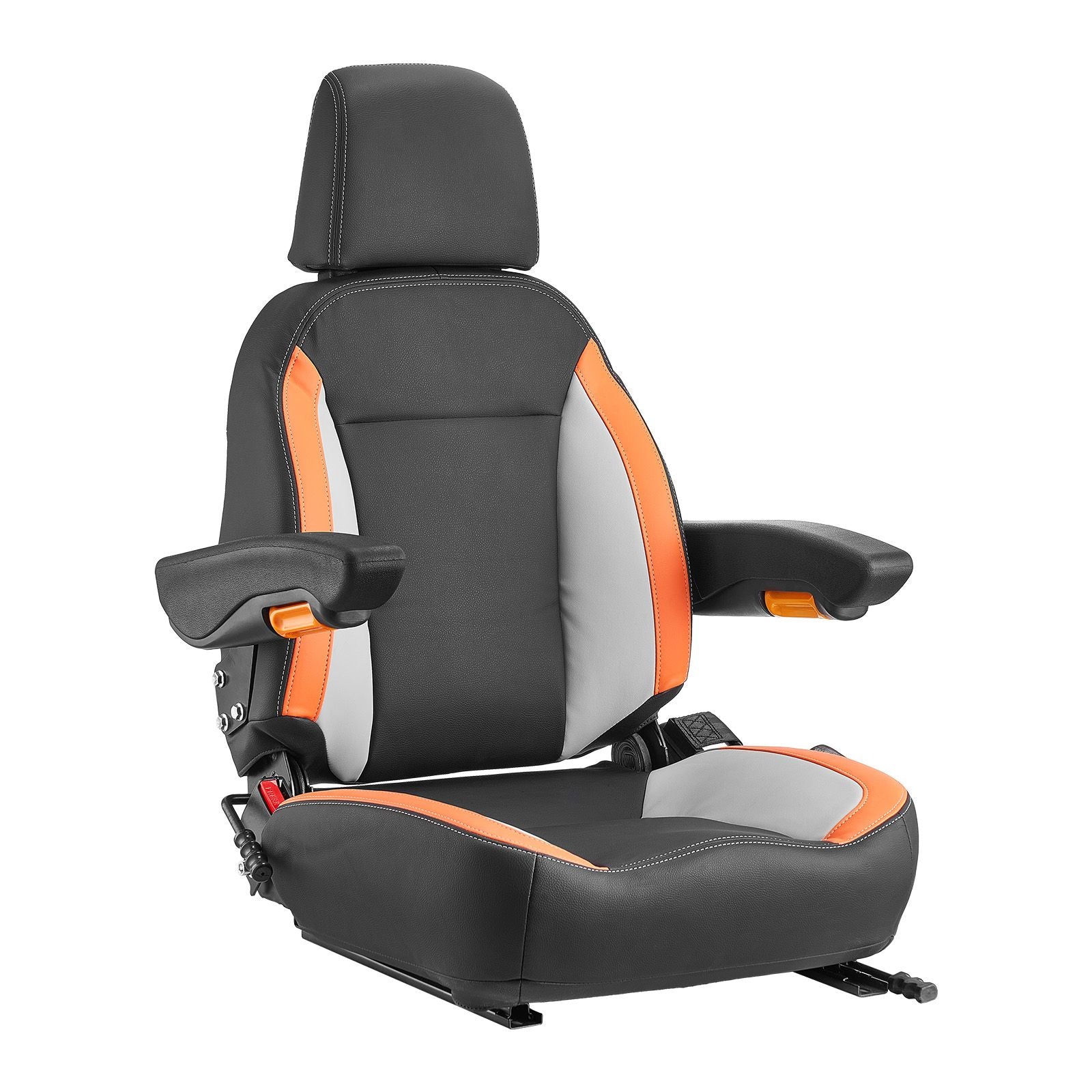 VEVOR Universal Forklift & Tractor Seat with Armrests and Headrest
