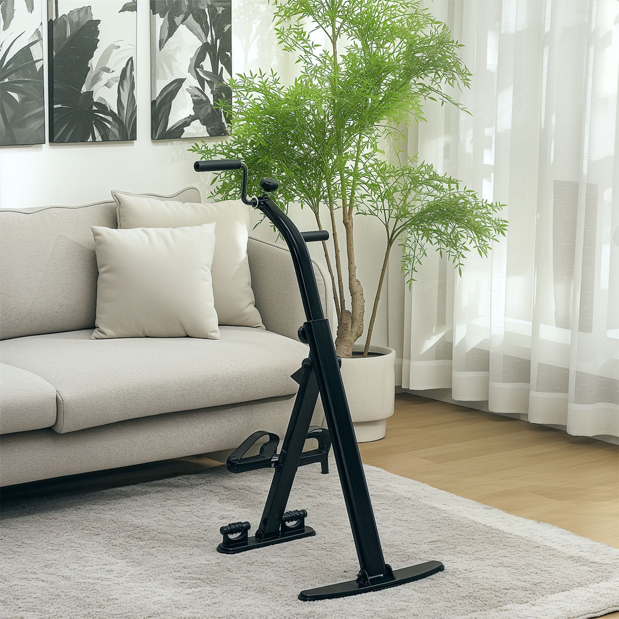 Soozier Seated Pedal Exerciser with LCD Monitor and Massage Rollers - product view 10