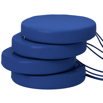 Outsunny Round Patio Chair Cushions Set of 4, Natural