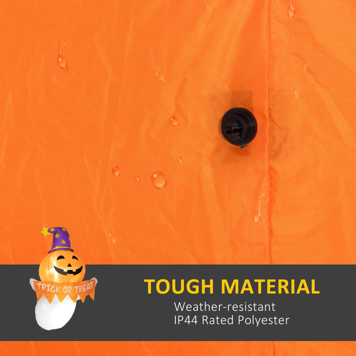 3.4ft Inflatable Halloween Window Sticker Ghost with Orange Face, Blow Up LED Display for Garden Indoor Outdoor - product view 5