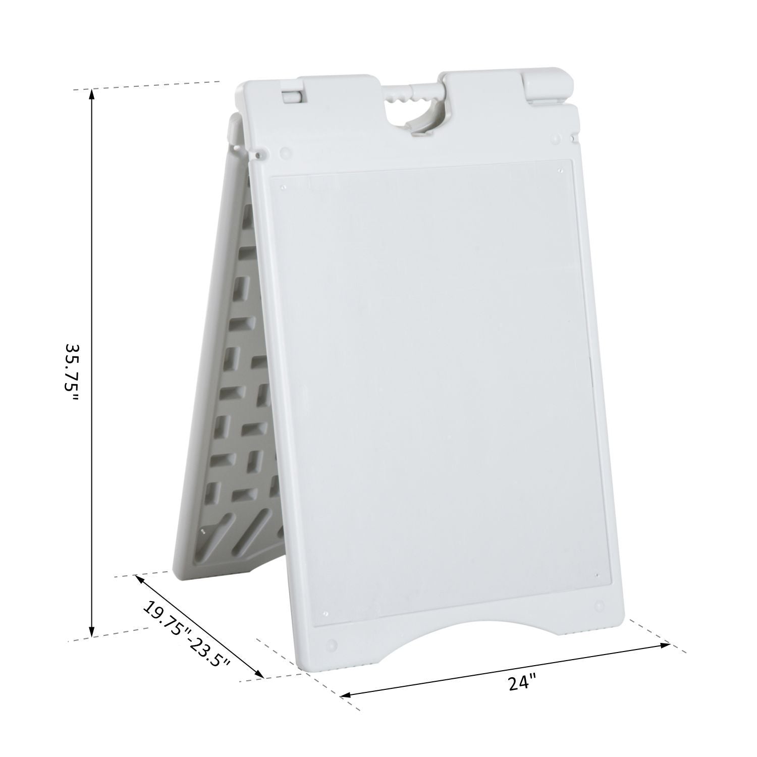 Vinsetto 22 x 28 in A-Frame Sidewalk Sign, White