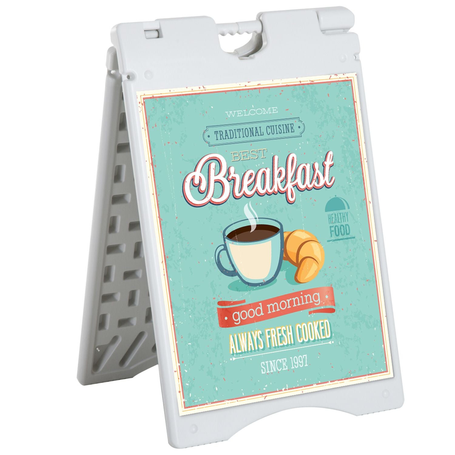 Vinsetto 22 x 28 in A-Frame Sidewalk Sign, White