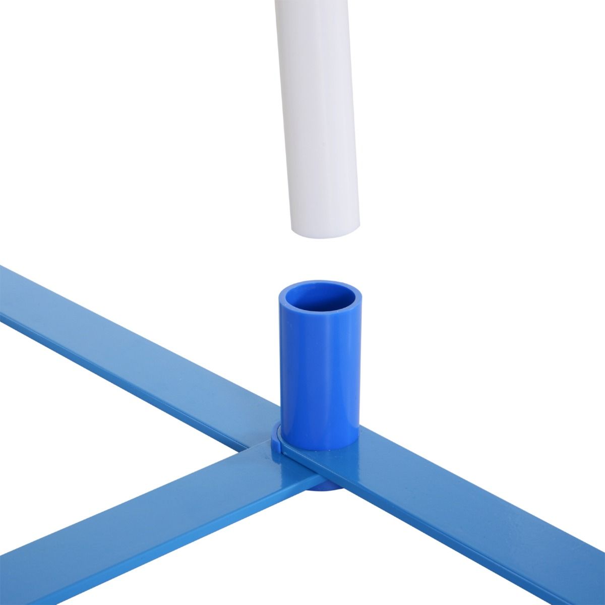 PawHut 6-Pole Dog Agility Weave Pole Training Set, White
