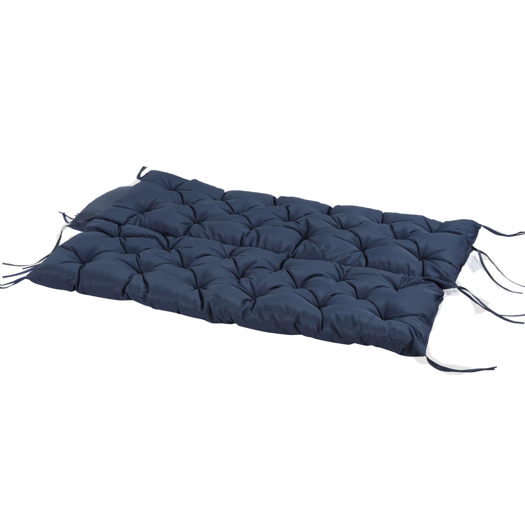 Outsunny 3-Seater Porch Swing Replacement Cushions, Dark Blue