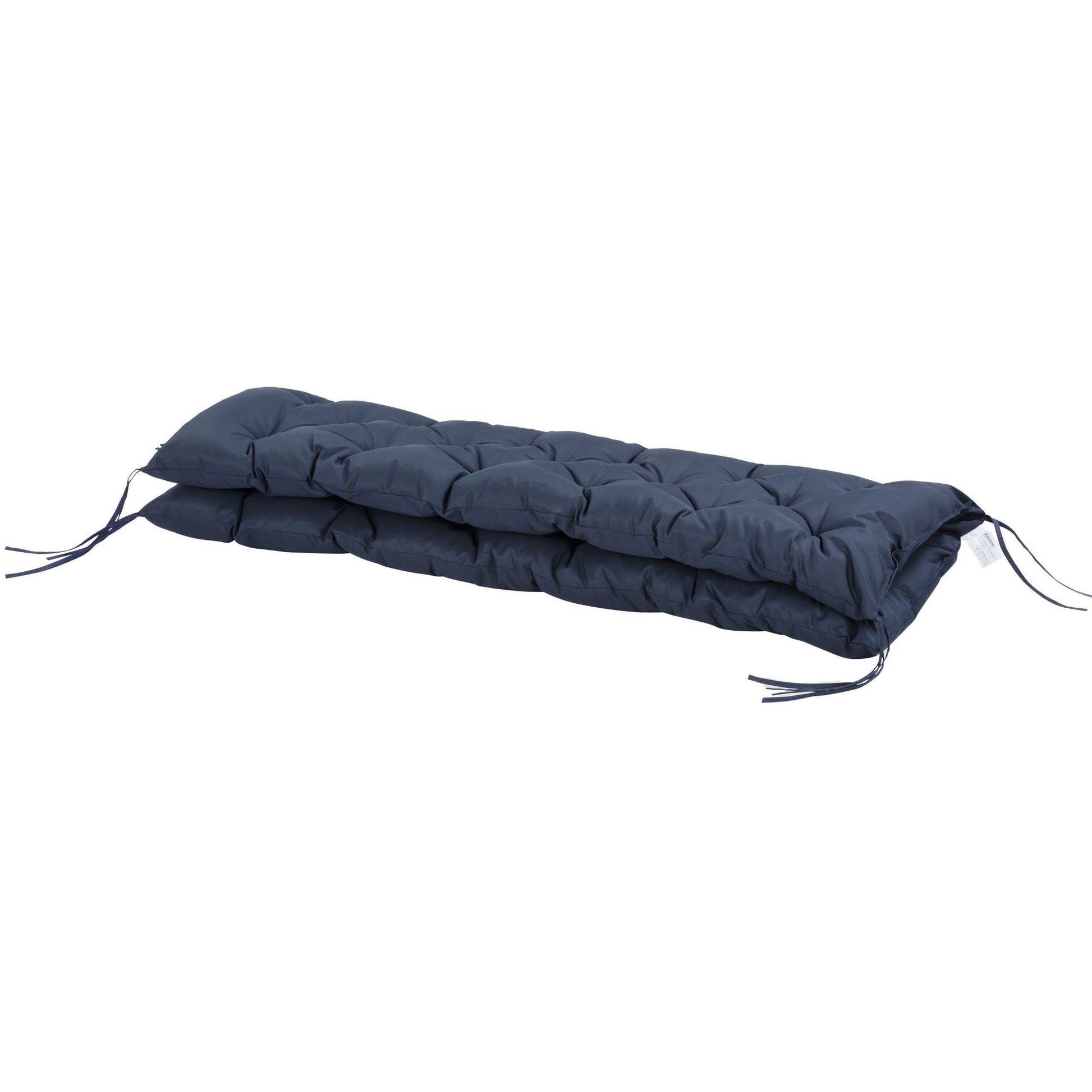 Outsunny 3-Seater Porch Swing Replacement Cushions, Dark Blue