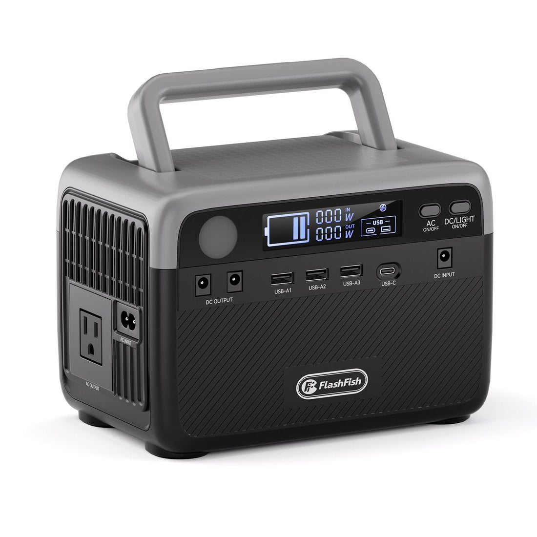 Flashfish 230.4Wh LiFePO4 300W (Peak 600W) Solar generator AC Outlets Portable Power Station,Power Bank, Battery Backup for Hurricane