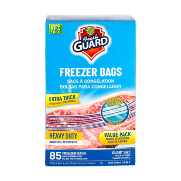 85-Count Heavy-Duty Quart Freezer Storage Bags