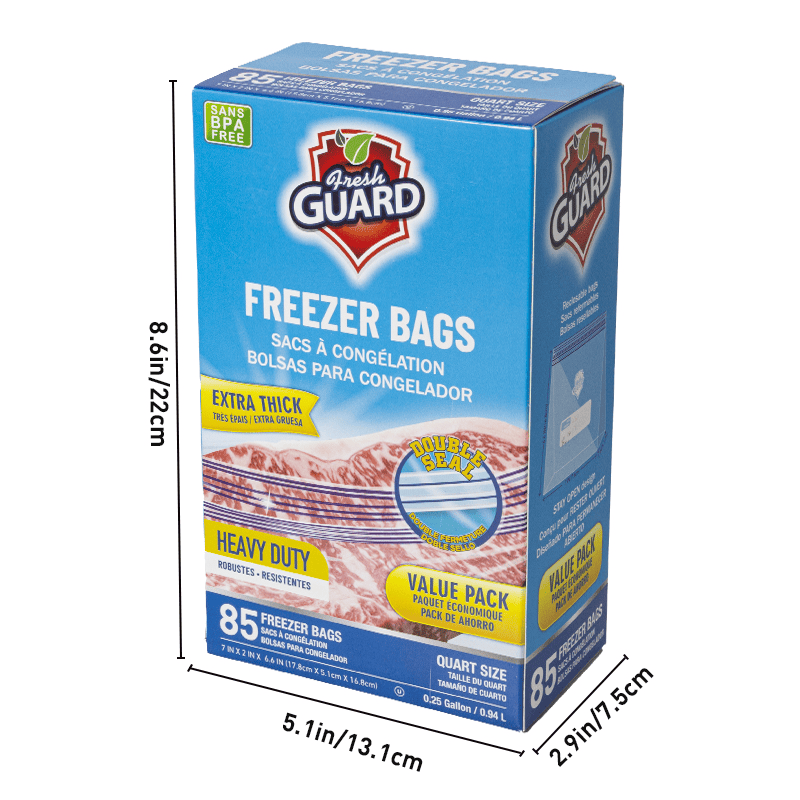85-Count Heavy-Duty Quart Freezer Storage Bags - product view 17