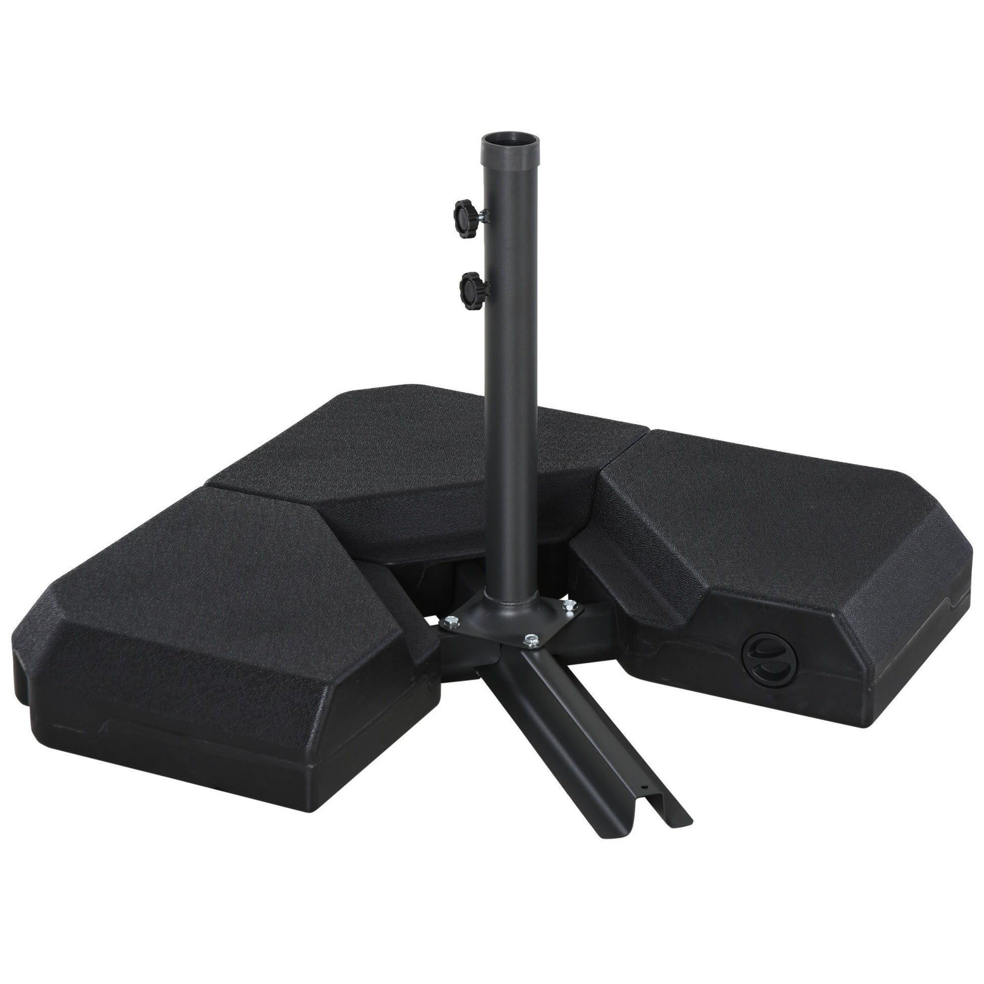 Outsunny 4-Piece Fillable Patio Umbrella Base Weight Set